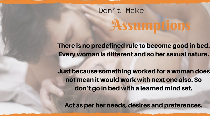 Don’t Make Assumptions